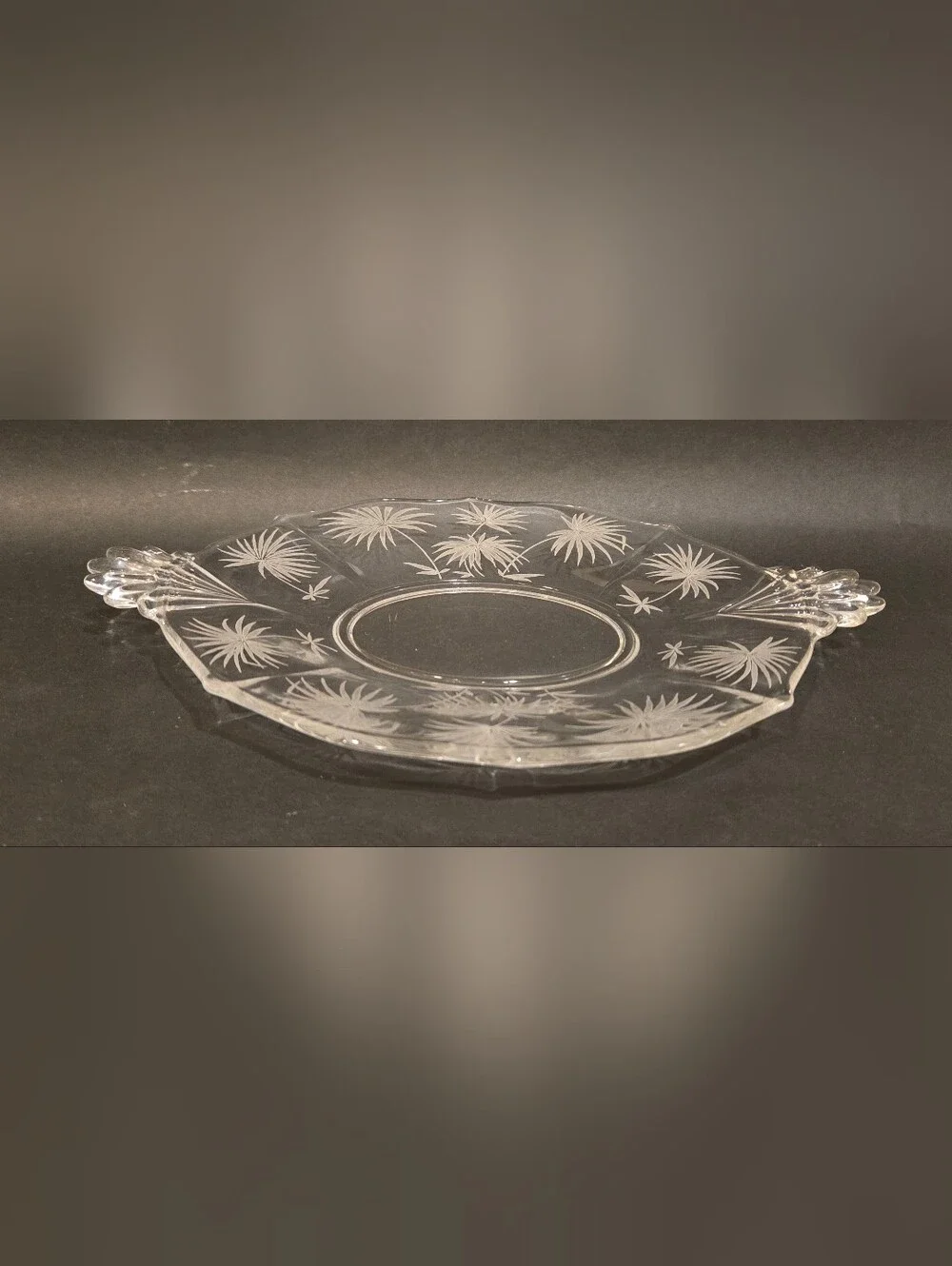 Vintage Fostoria Lido Pattern Crystal Plate
